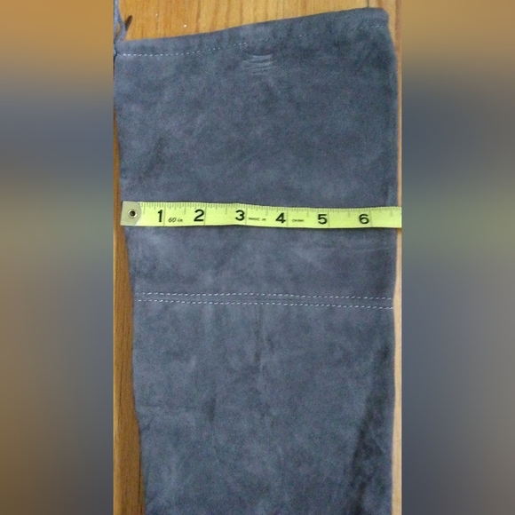 Over the knee, faux suede boots, size 38/6.5-7, gray - Picture 4 of 8